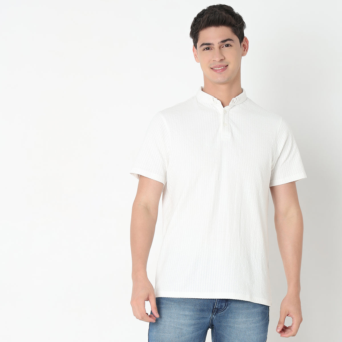 Regular Fit Structured Polo T-Shirt