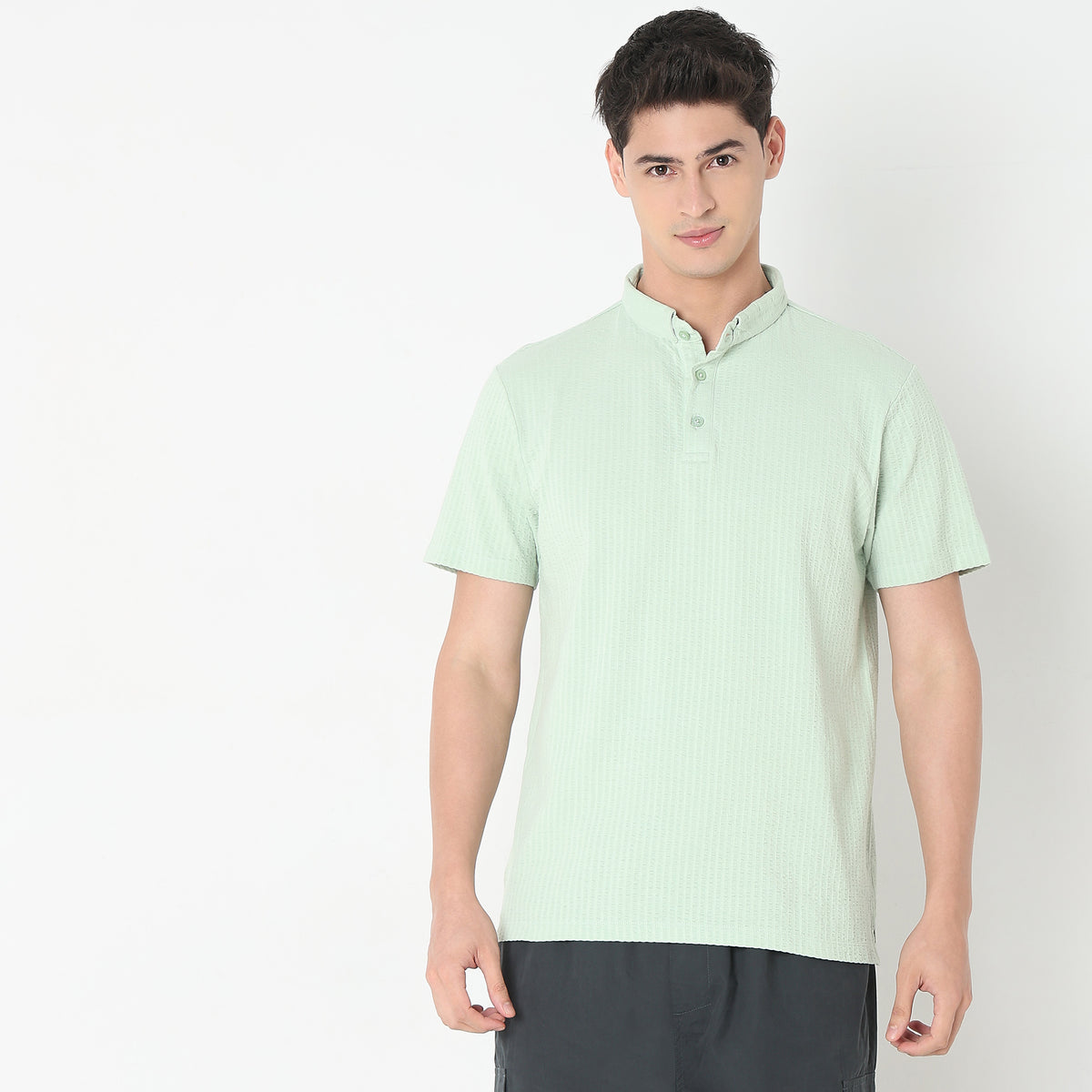 Regular Fit Structured Polo T-Shirt