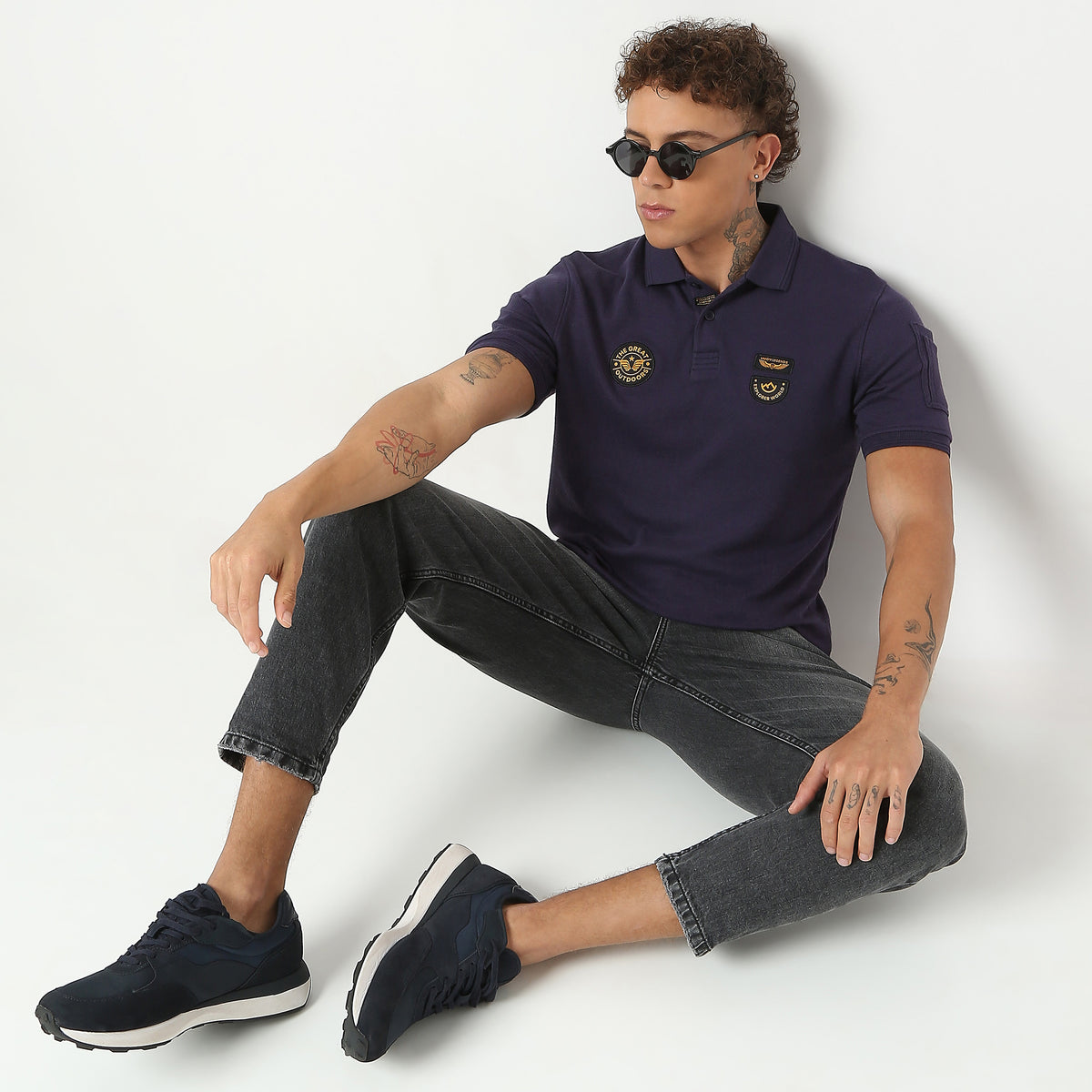 Regular Fit Solid Polo T-Shirt