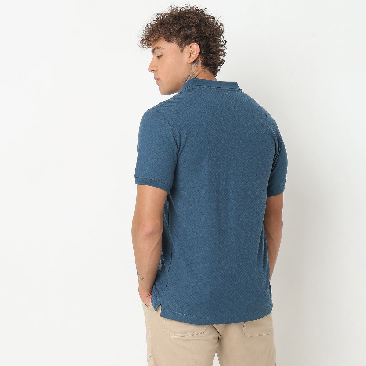 Regular Fit Structured Polo T-Shirt