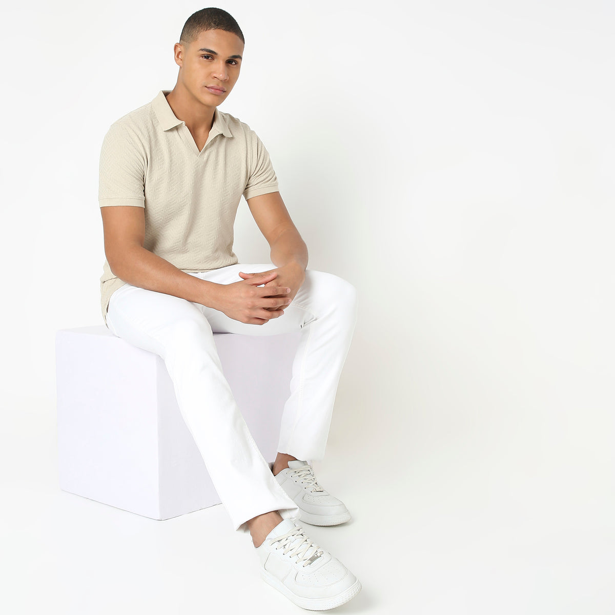 Regular Fit Structured Polo T-Shirt