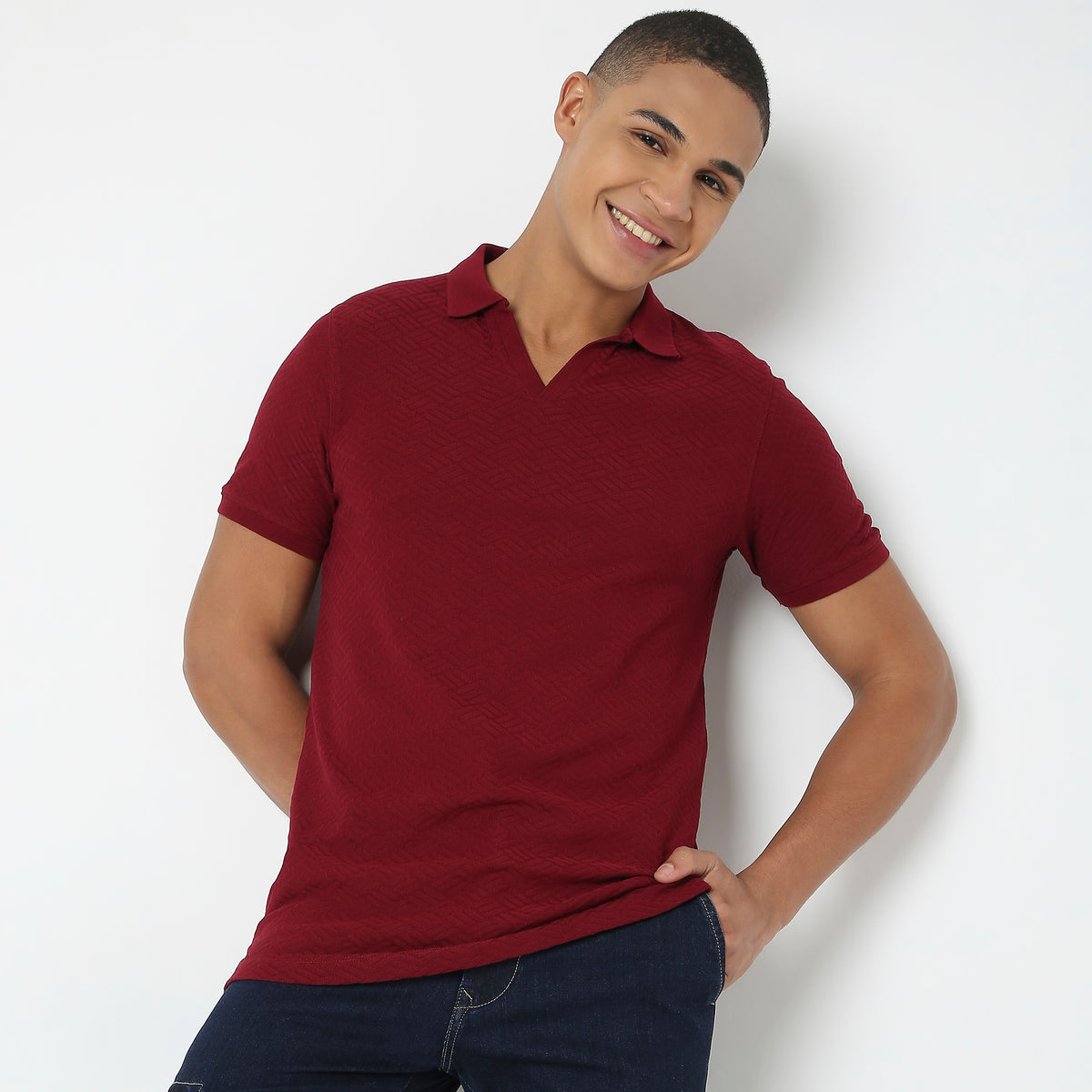 Regular Fit Structured Polo T-Shirt