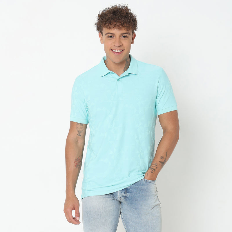 Regular Fit Structured Polo T-Shirt