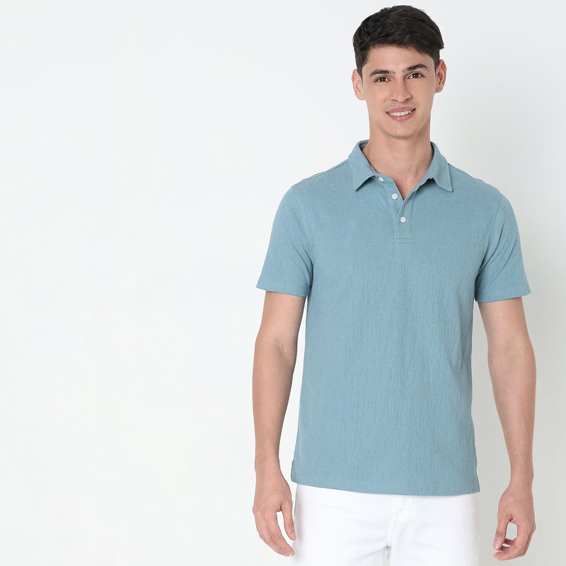 Regular Fit Structured Polo T-Shirt