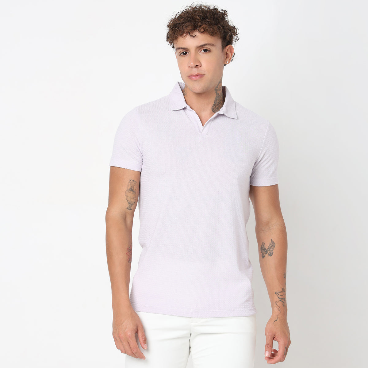 Regular Fit Structured Polo T-Shirt