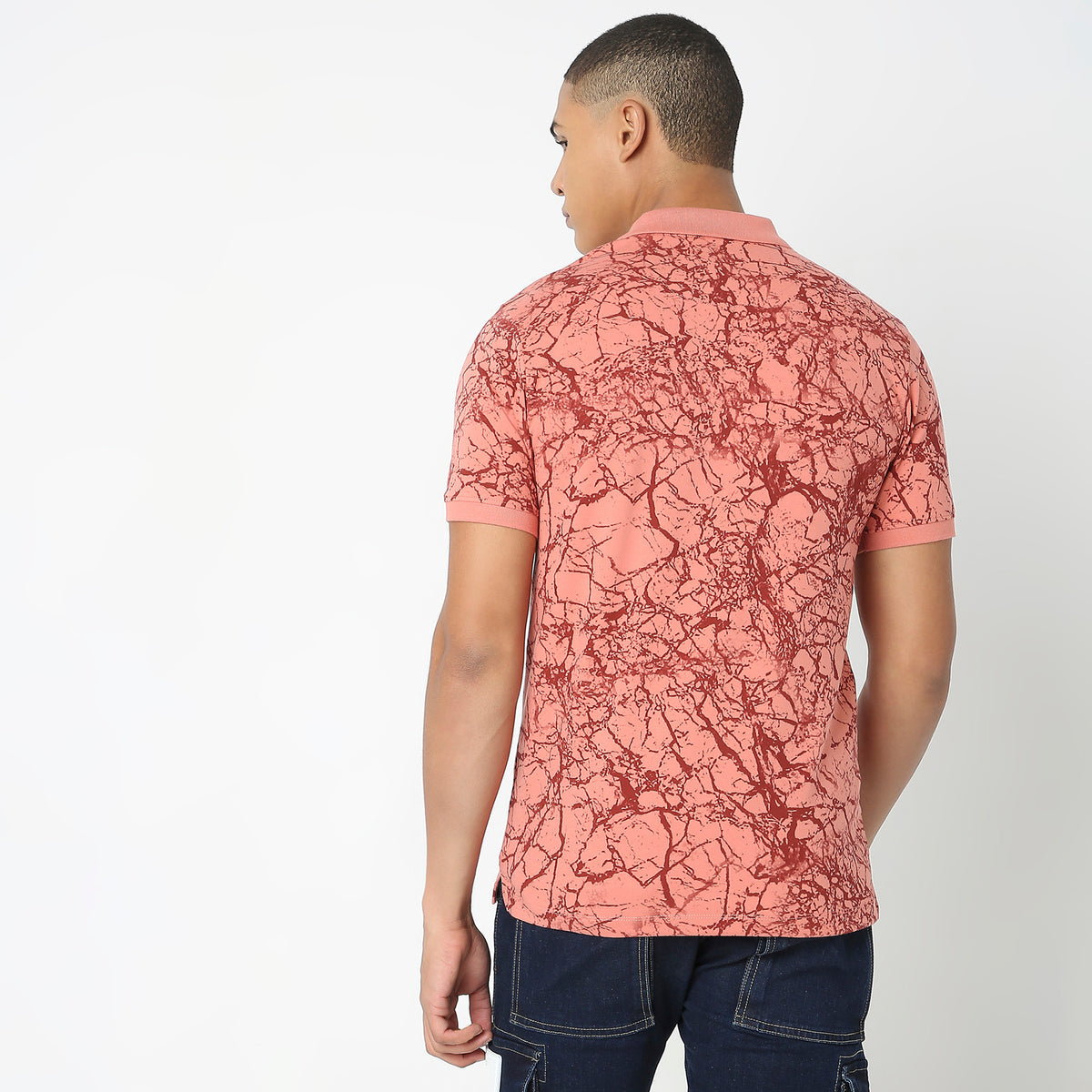 Regular Fit Printed Polo T-Shirt