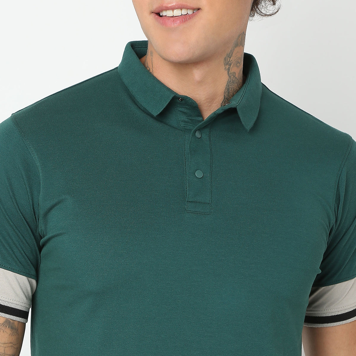 Regular Fit Solid Polo T-Shirt