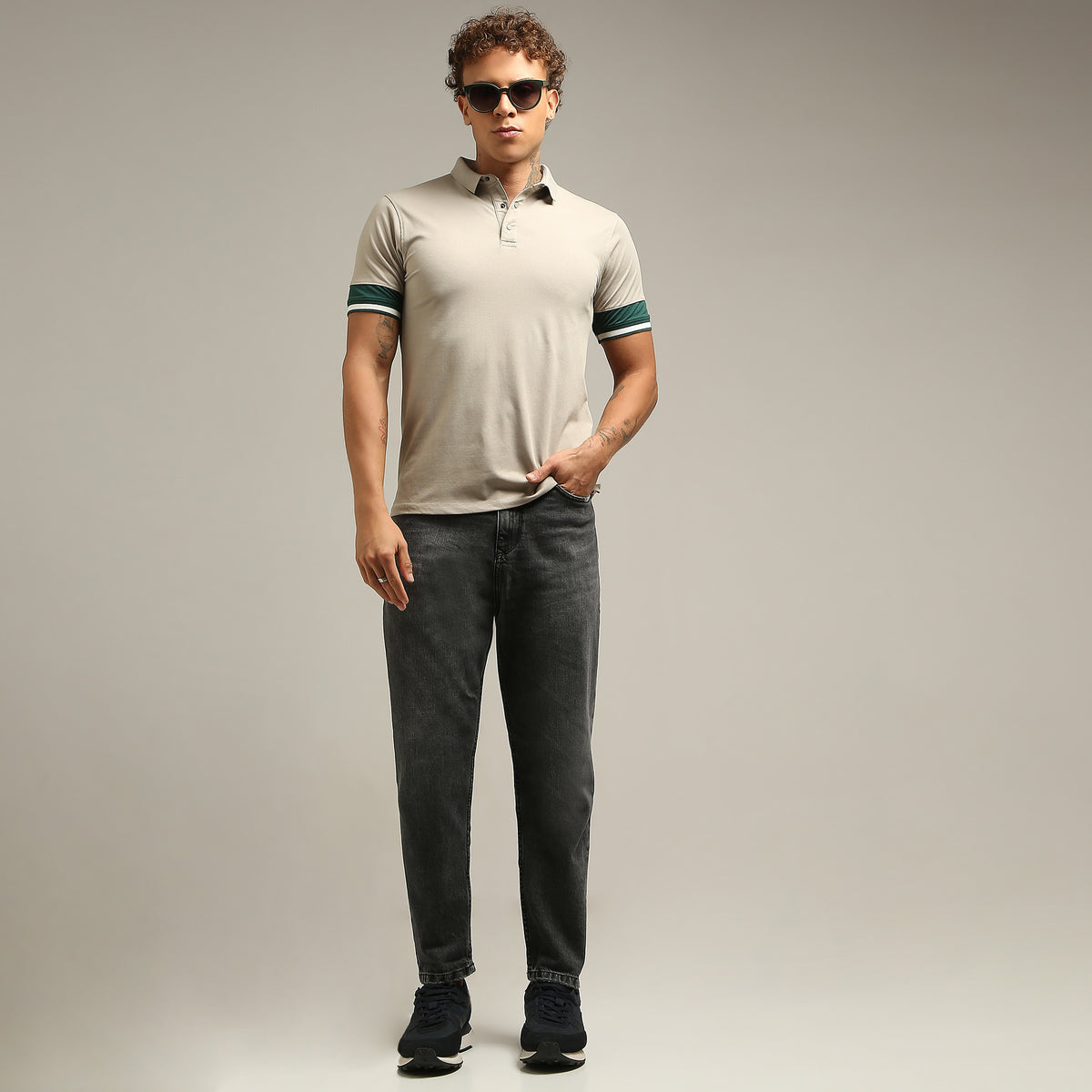 Regular Fit Solid Polo T-Shirt