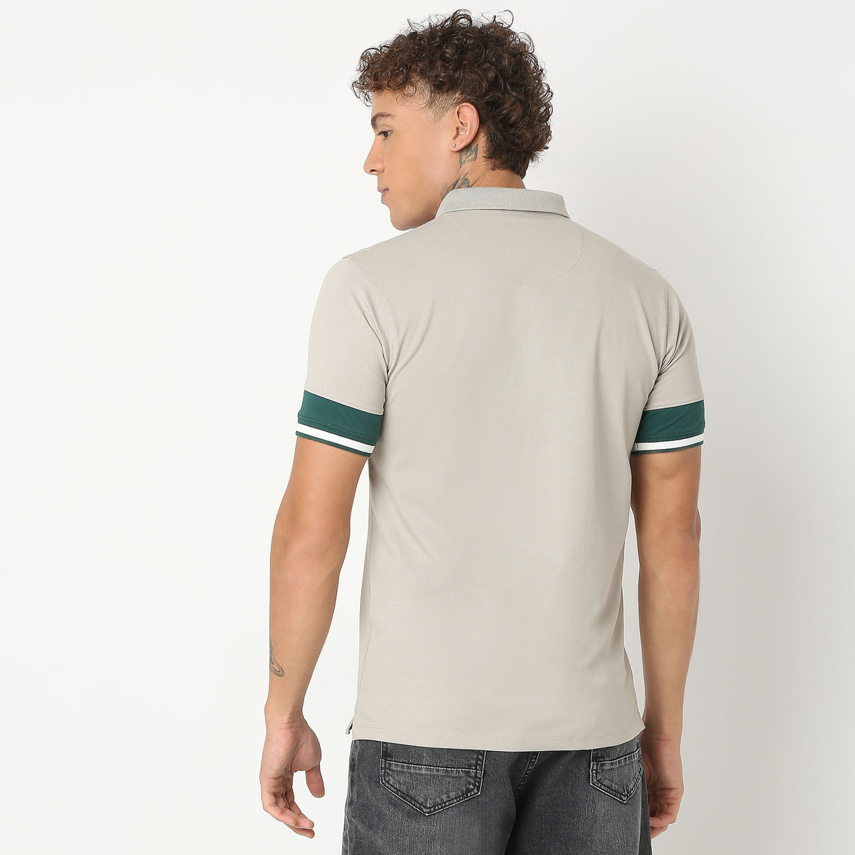 Regular Fit Solid Polo T-Shirt