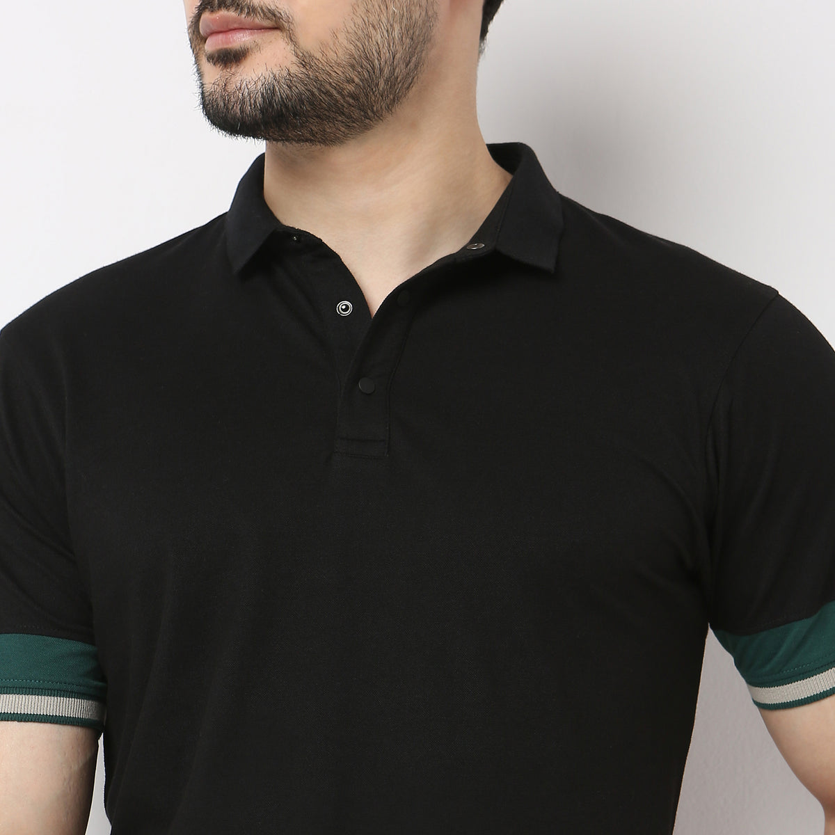 Regular Fit Solid Polo T-Shirt