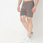 Regular Fit Solid Mid Rise Shorts