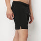 Regular Fit Solid Mid Rise Shorts