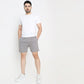 Regular Fit Solid Mid Rise Shorts