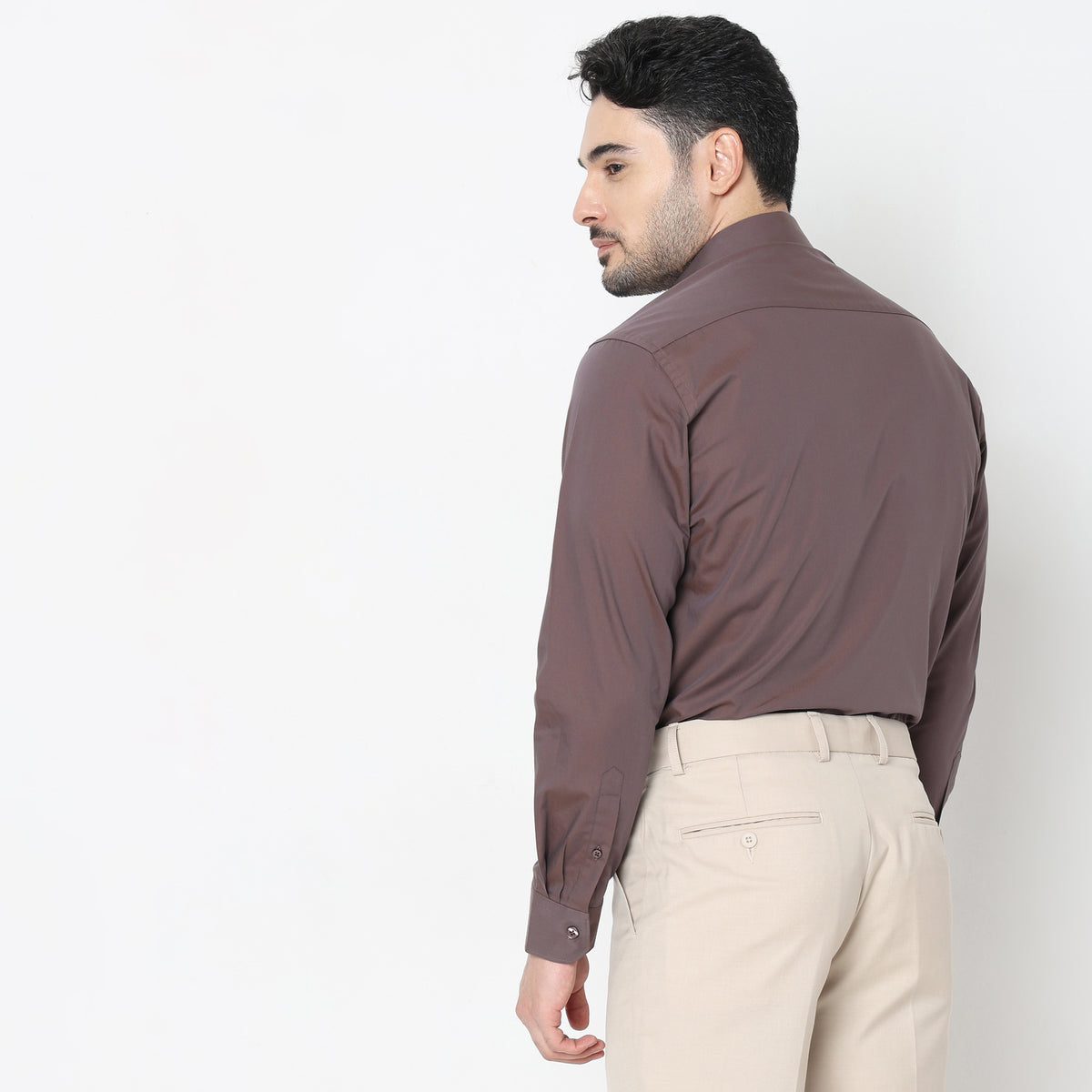 Slim Fit Solid Shirt