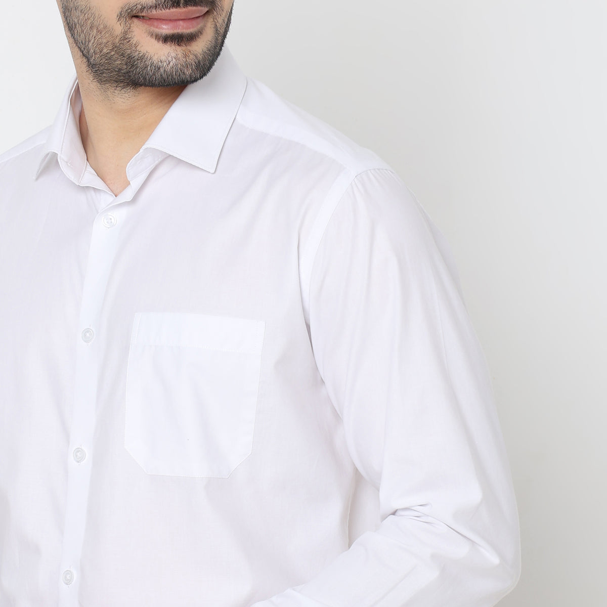 Slim Fit Solid Shirt