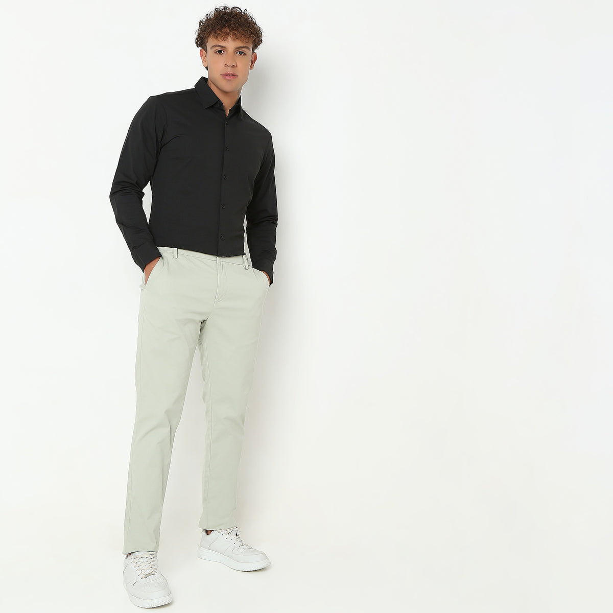 Slim Fit Solid Shirt