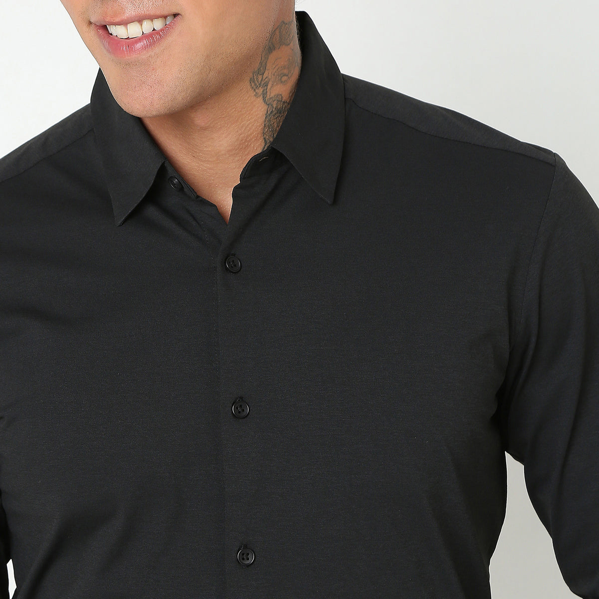 Slim Fit Solid Shirt