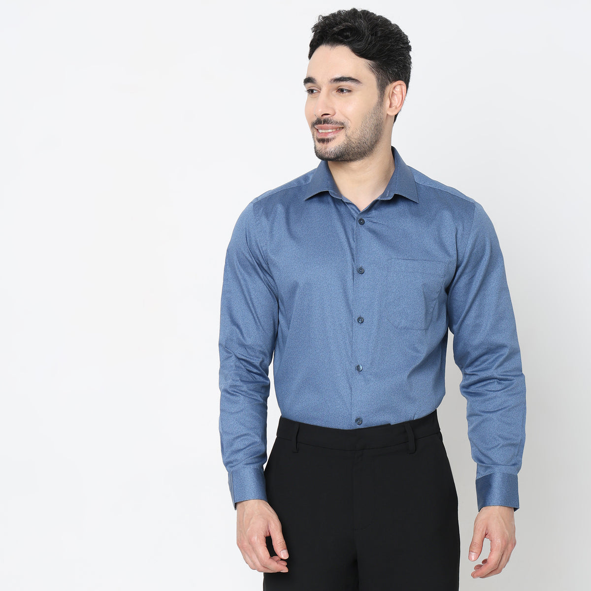 Regular Fit Solid Shirt