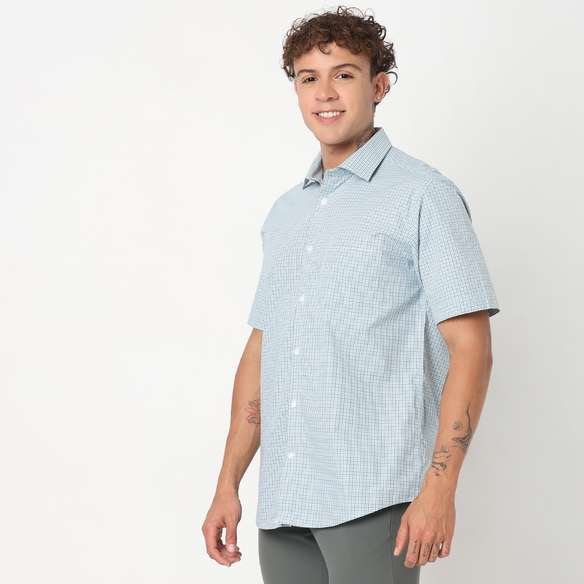 Regular Fit Checkered Shirt