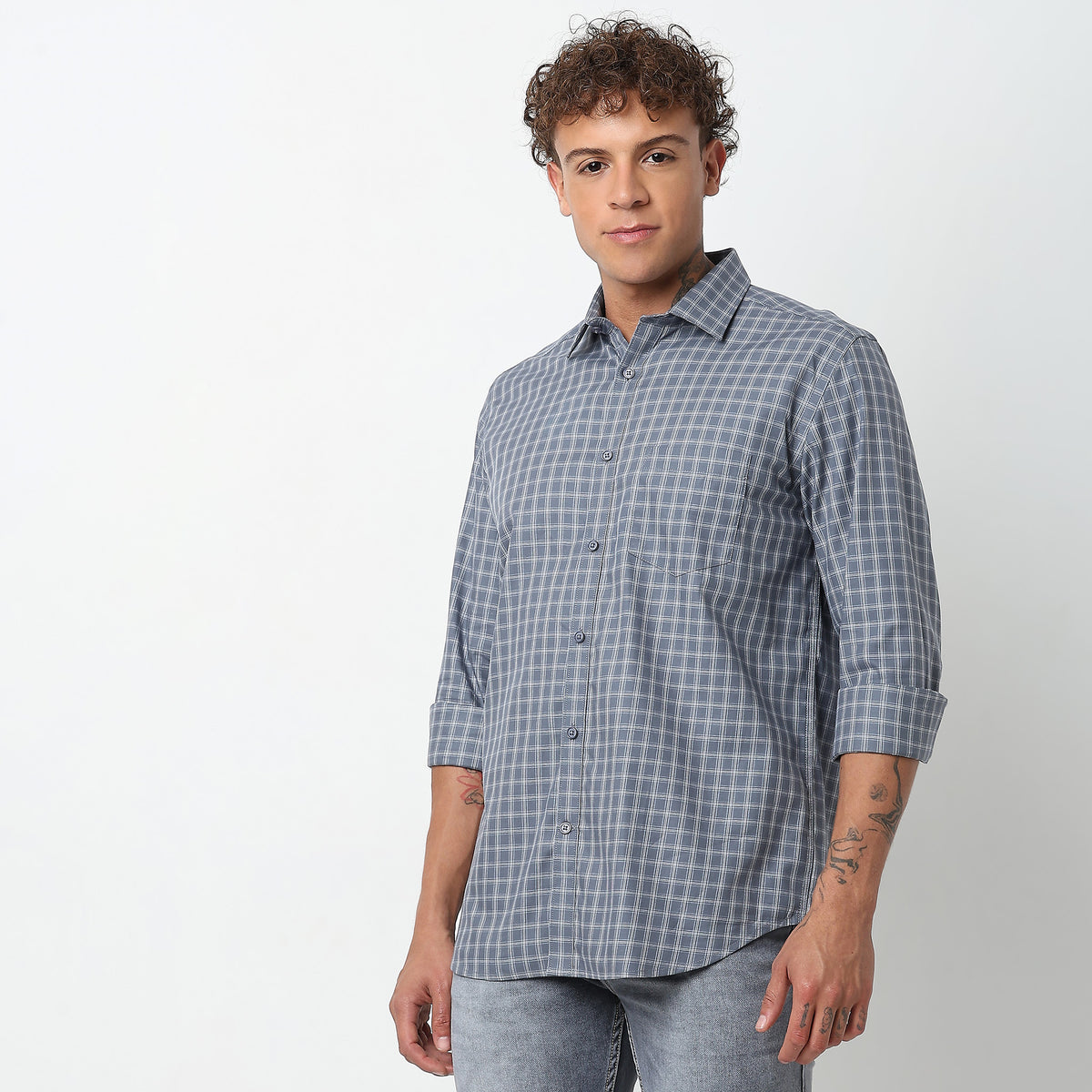 Regular Fit Checkered Shirt