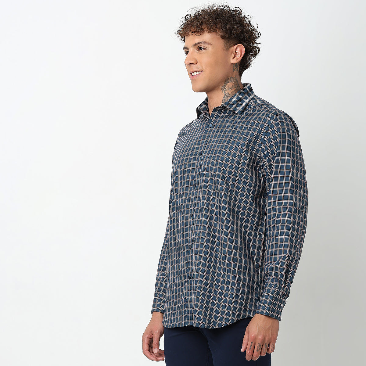 Regular Fit Checkered Shirt