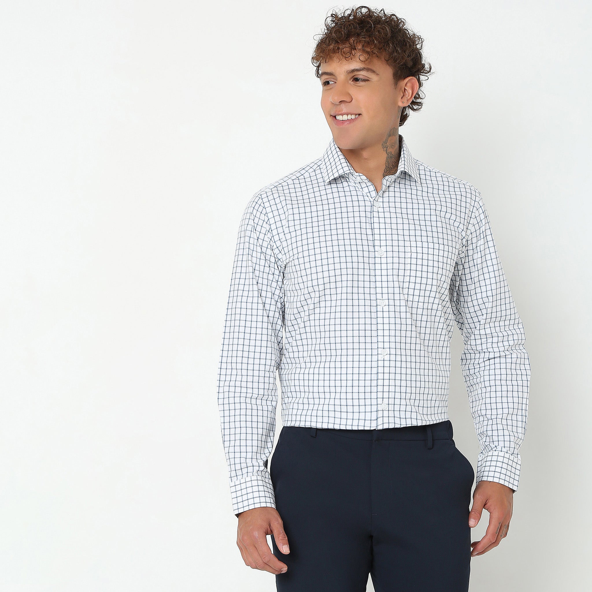 Regular Fit Checkered Shirt