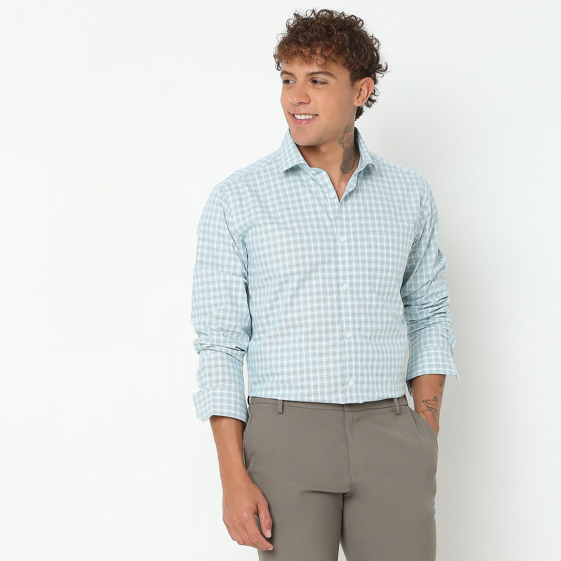 Regular Fit Checkered Shirt