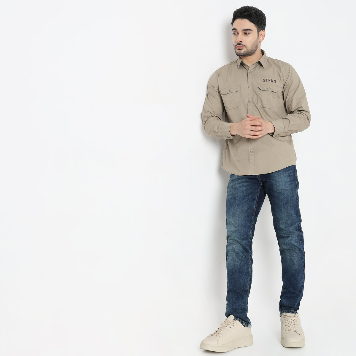 Regular Fit Solid Shirt