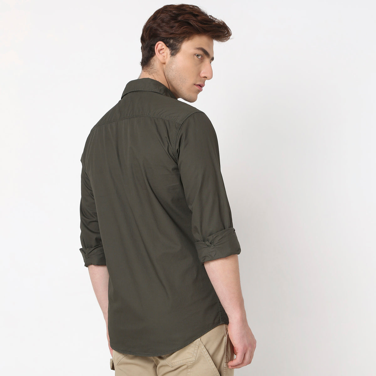 Regular Fit Solid Shirt