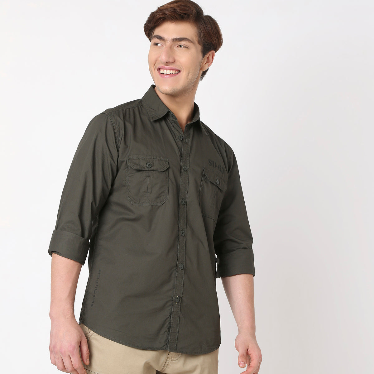 Regular Fit Solid Shirt