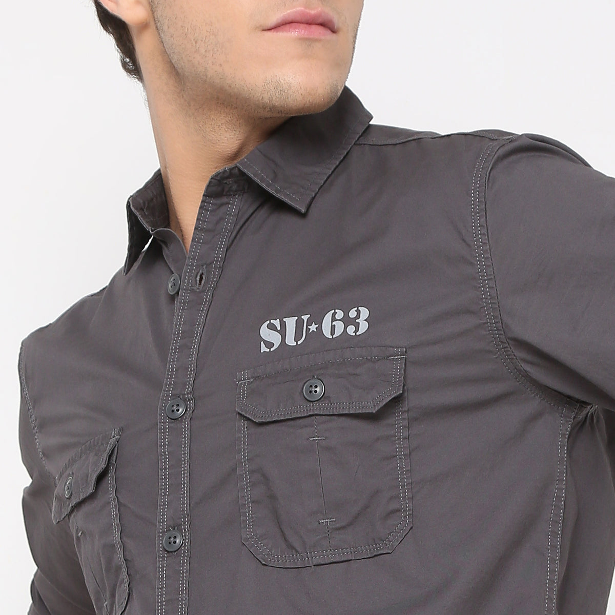 Regular Fit Solid Shirt