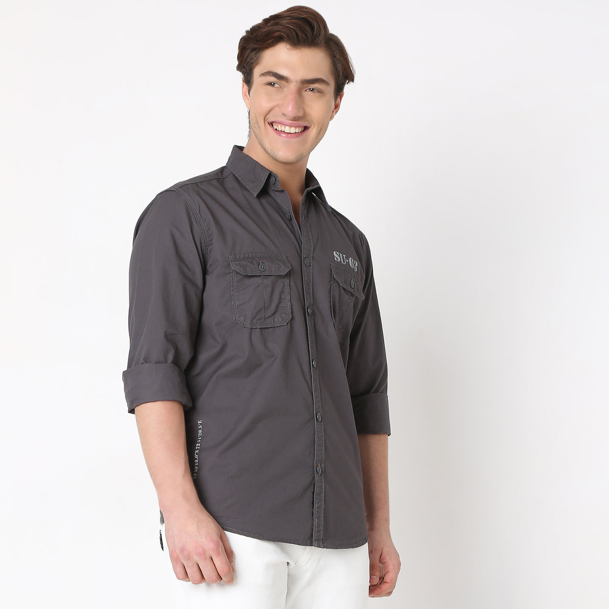 Regular Fit Solid Shirt