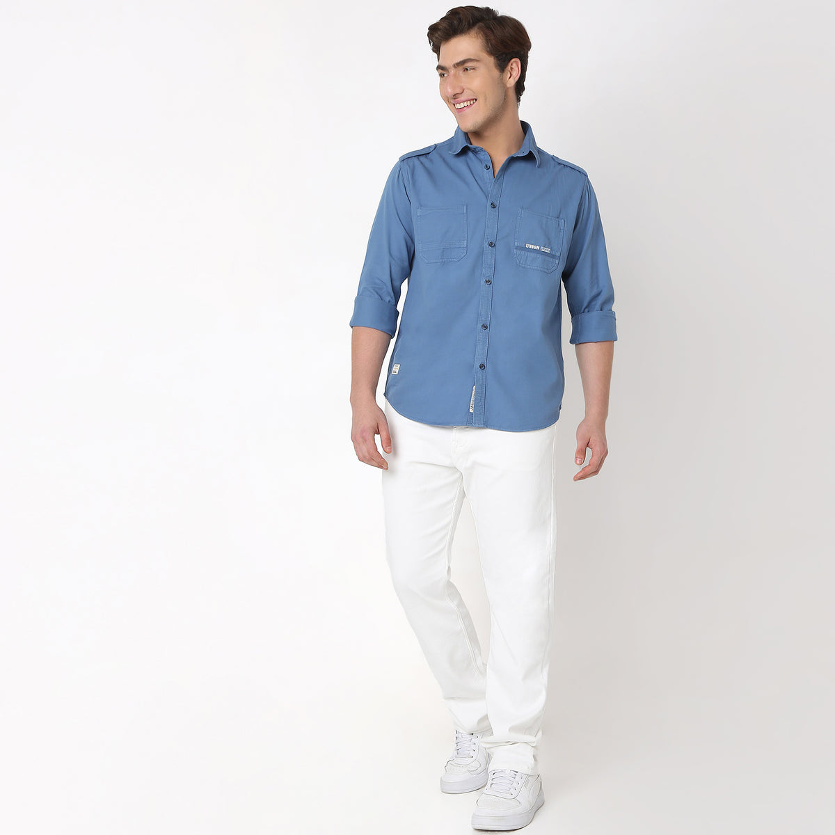 Regular Fit Solid Shirt