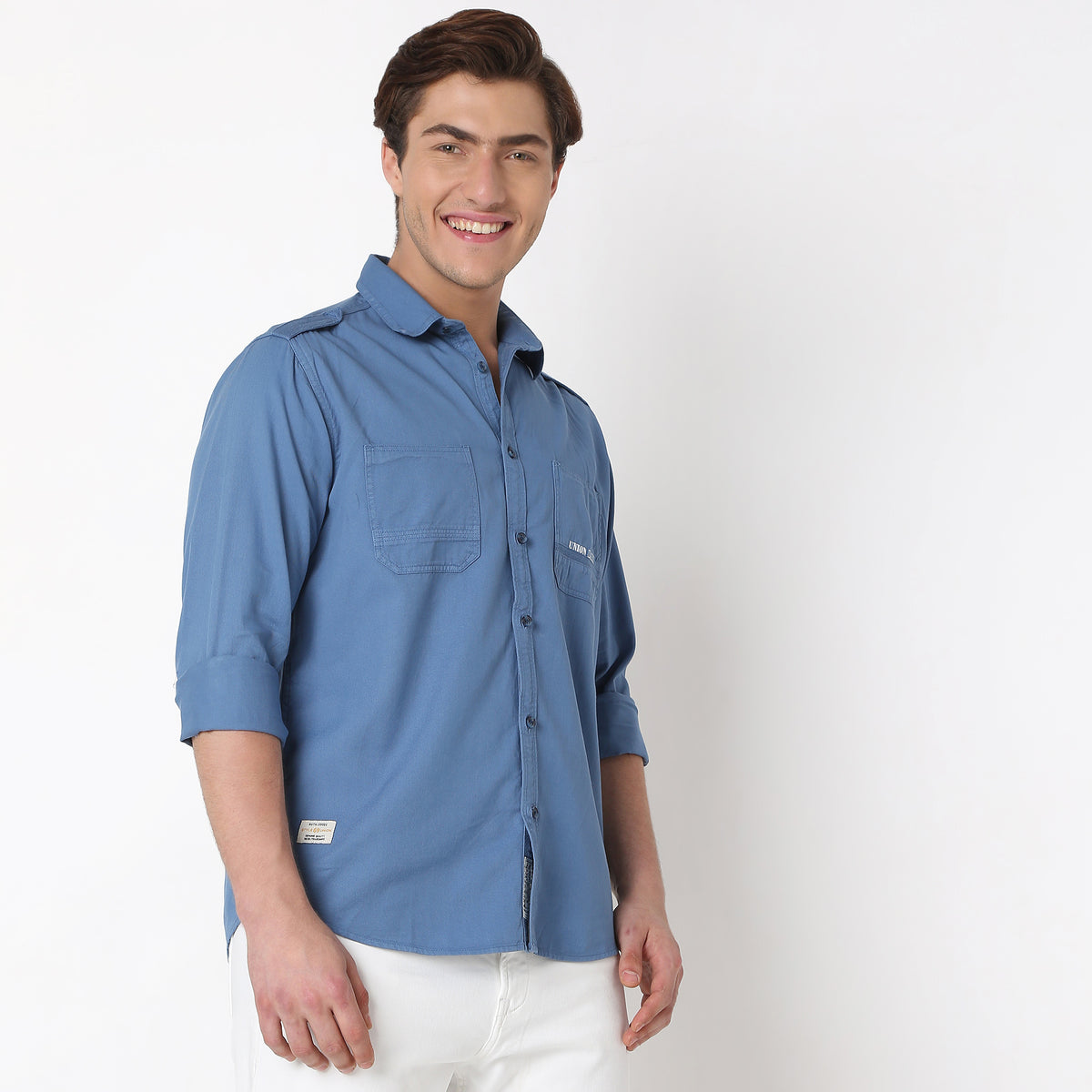 Regular Fit Solid Shirt