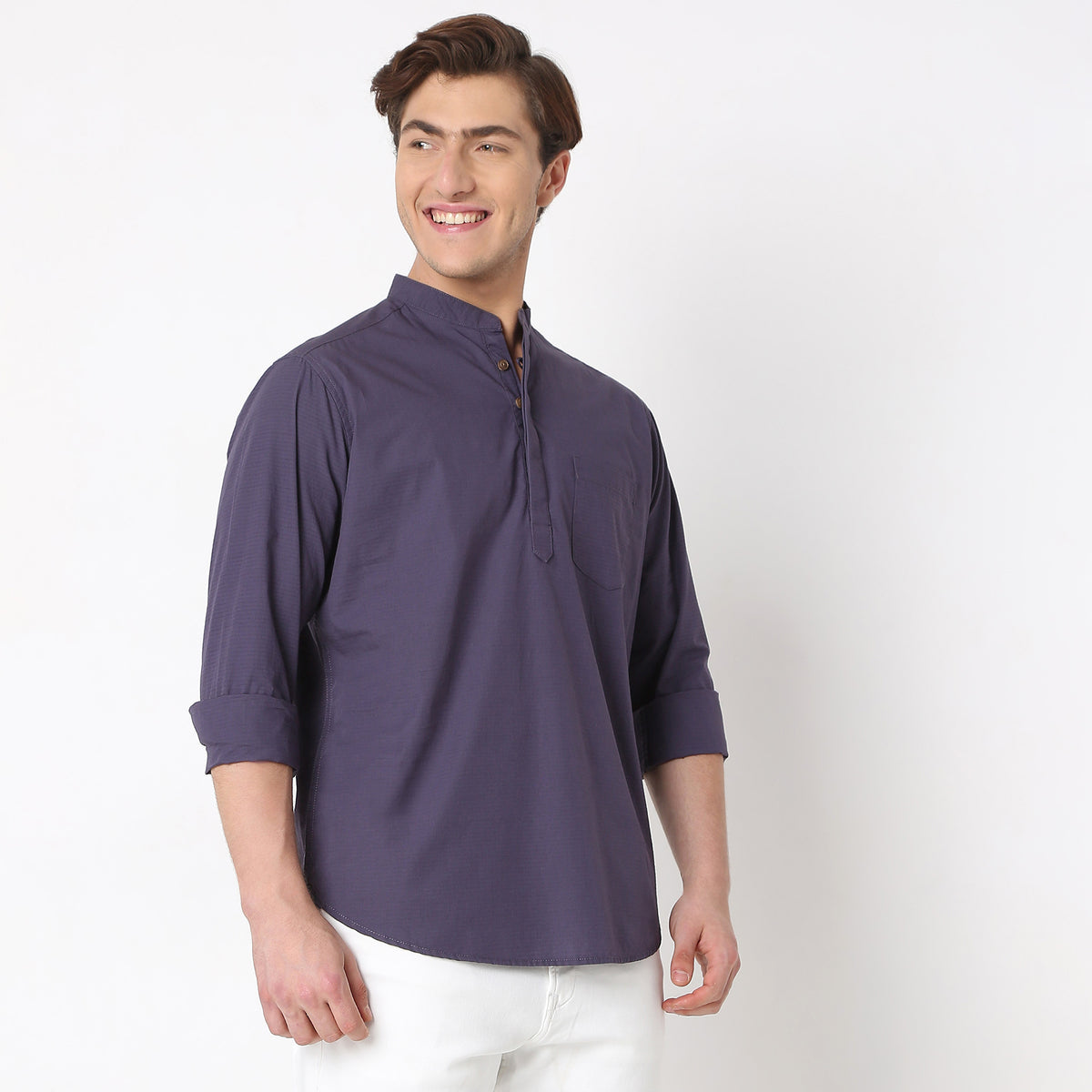 Regular Fit Solid Shirt