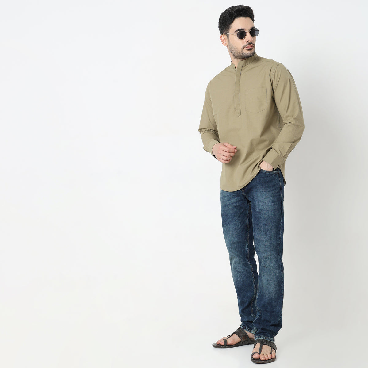 Regular Fit Solid Shirt