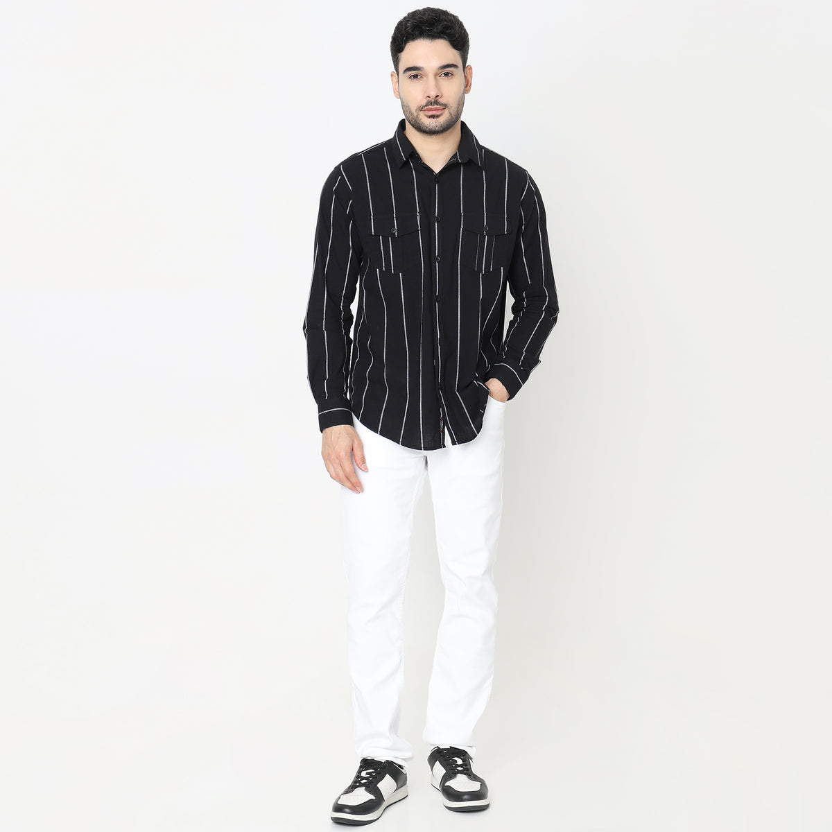 Regular Fit Solid Shirt