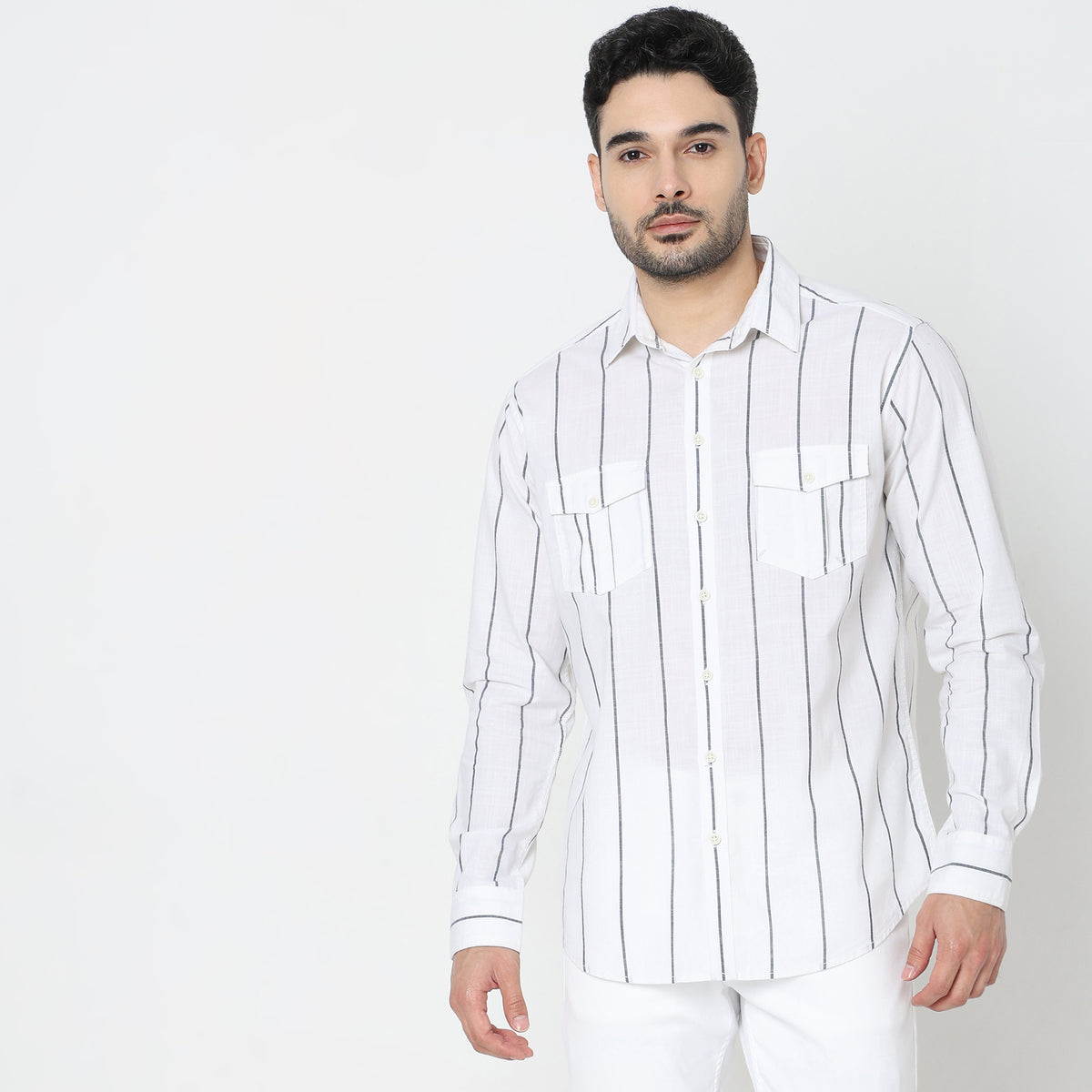 Regular Fit Solid Shirt