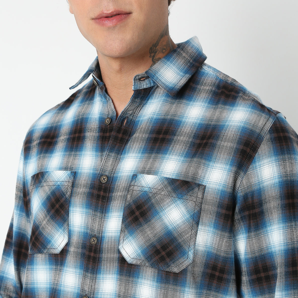 Regular Fit Checkered Shirt