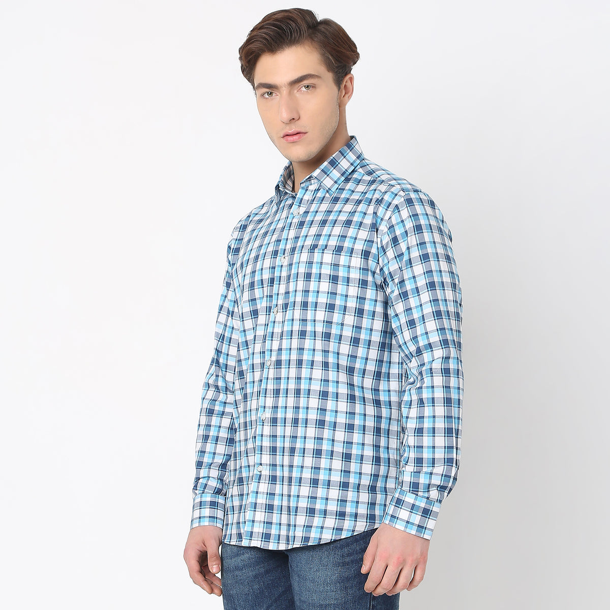 Regular Fit Checkered Shirt