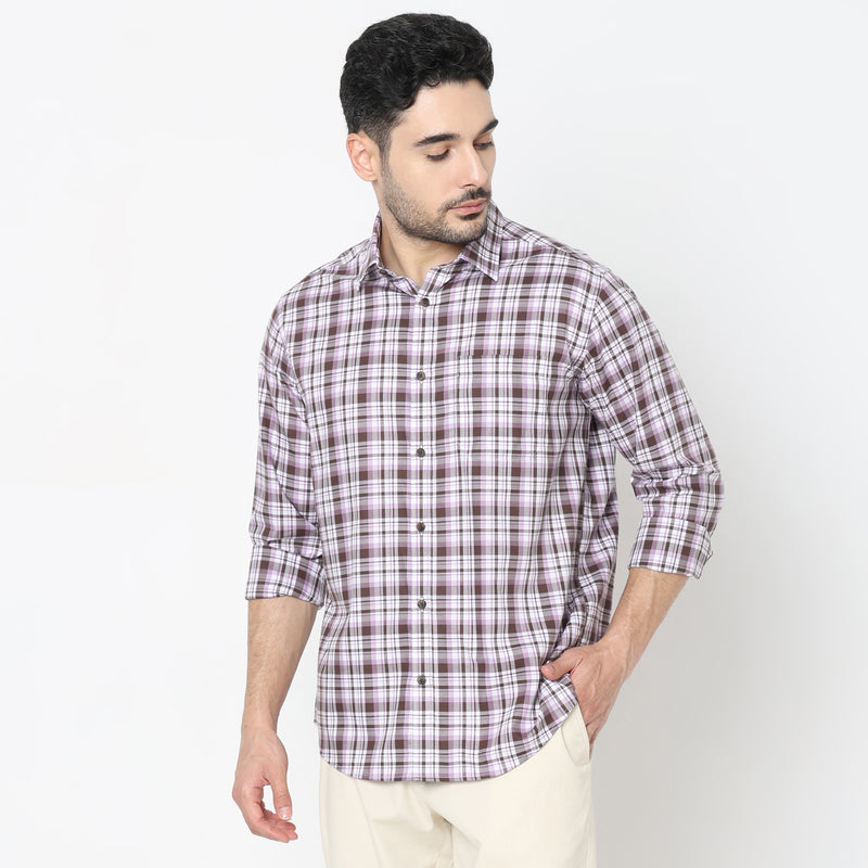 Regular Fit Checkered Shirt