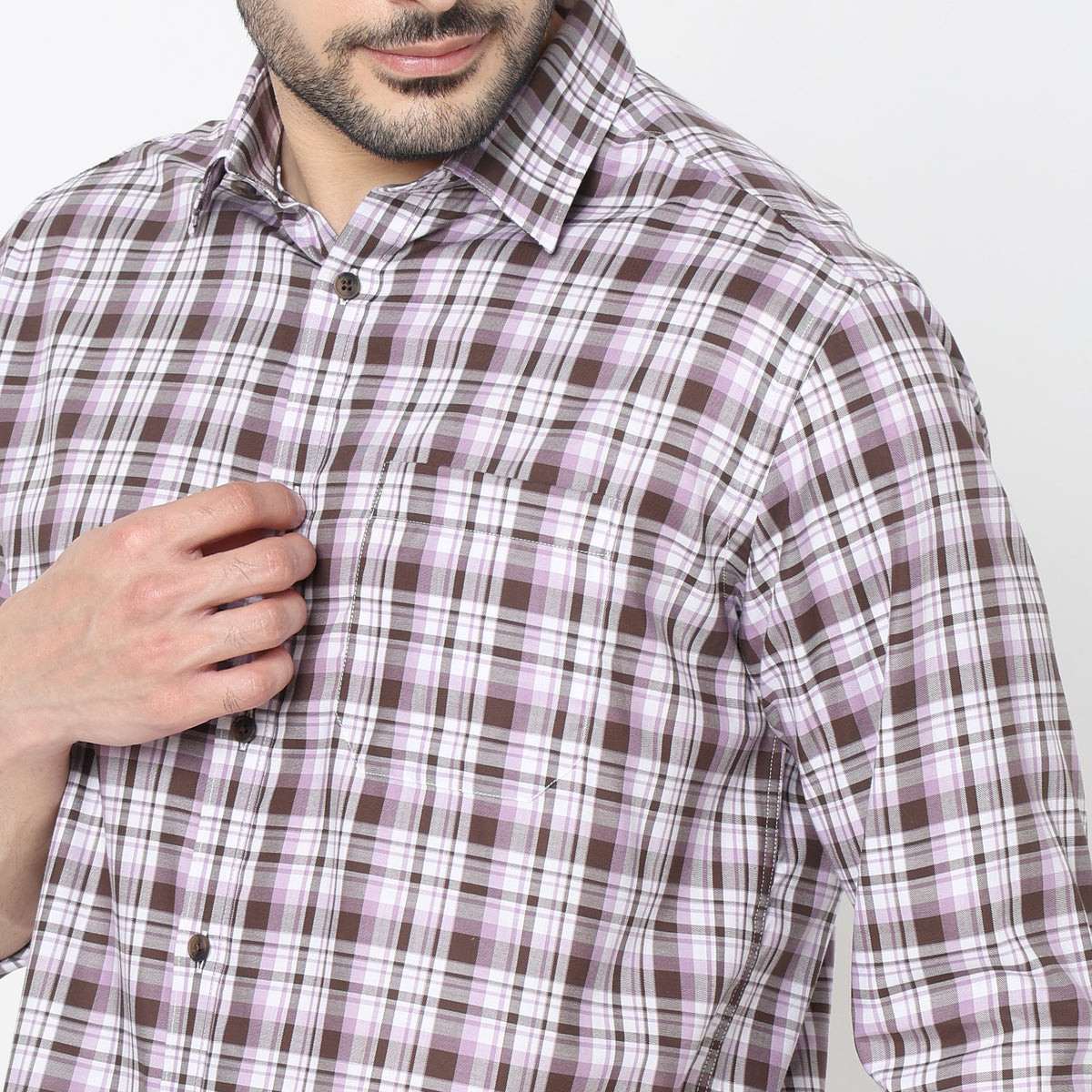 Regular Fit Checkered Shirt