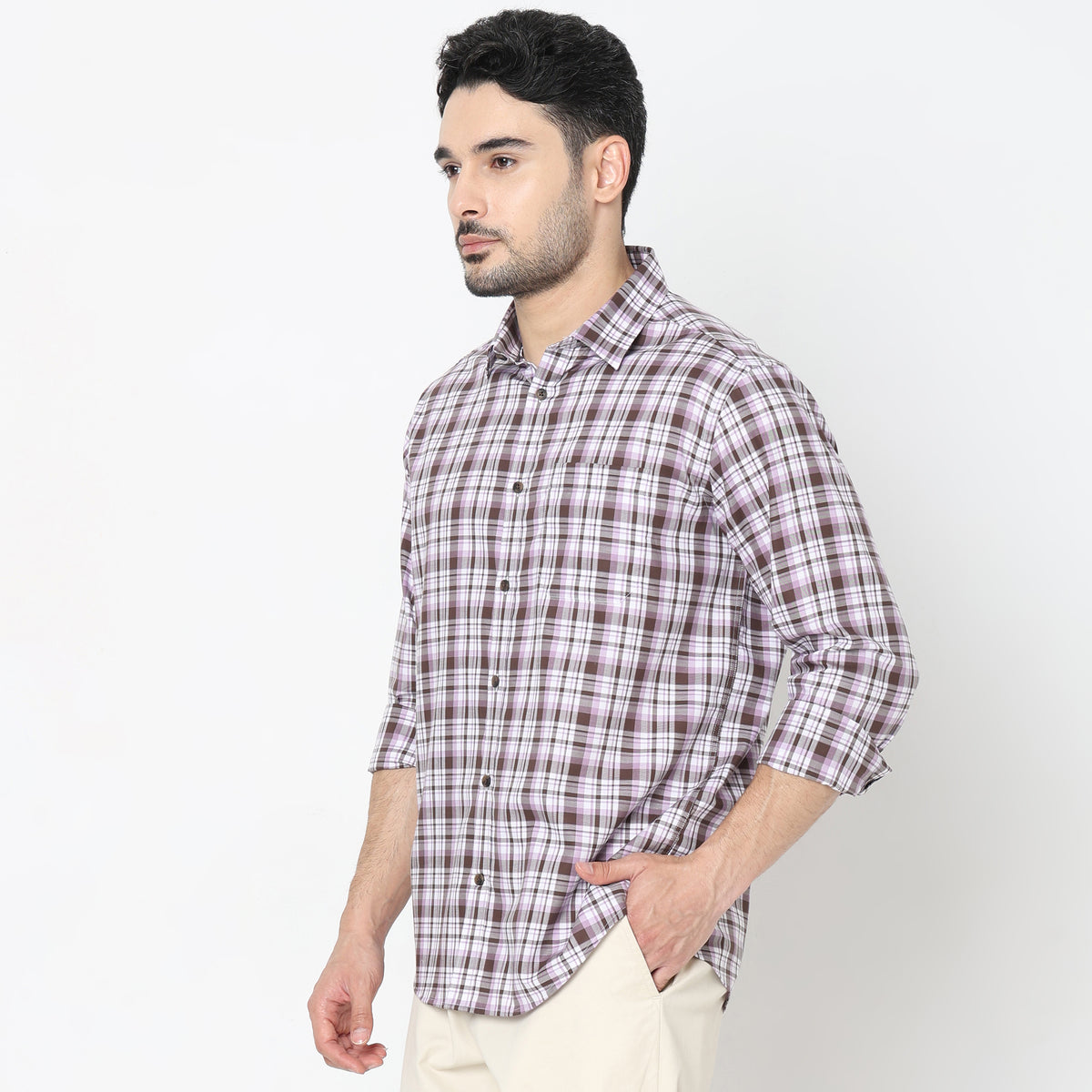 Regular Fit Checkered Shirt