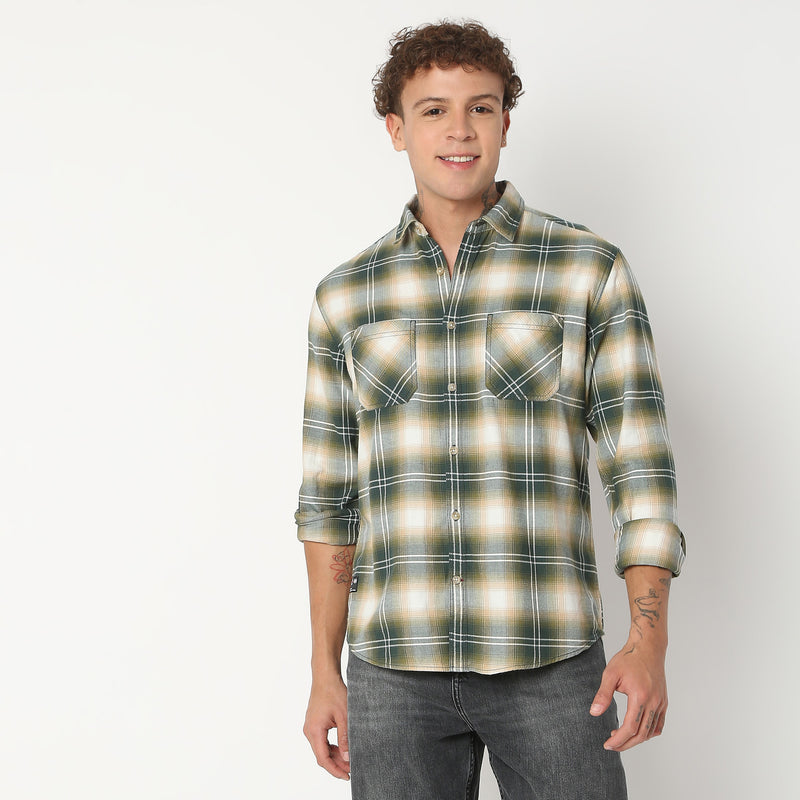 Regular Fit Checkered Shirt