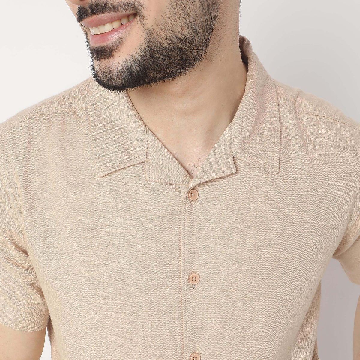 Regular Fit Solid Shirt