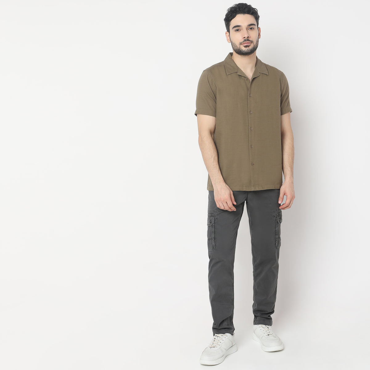 Regular Fit Solid Shirt