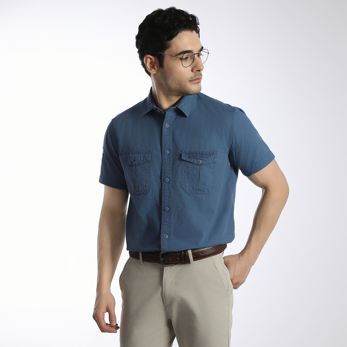 Regular Fit Solid Shirt