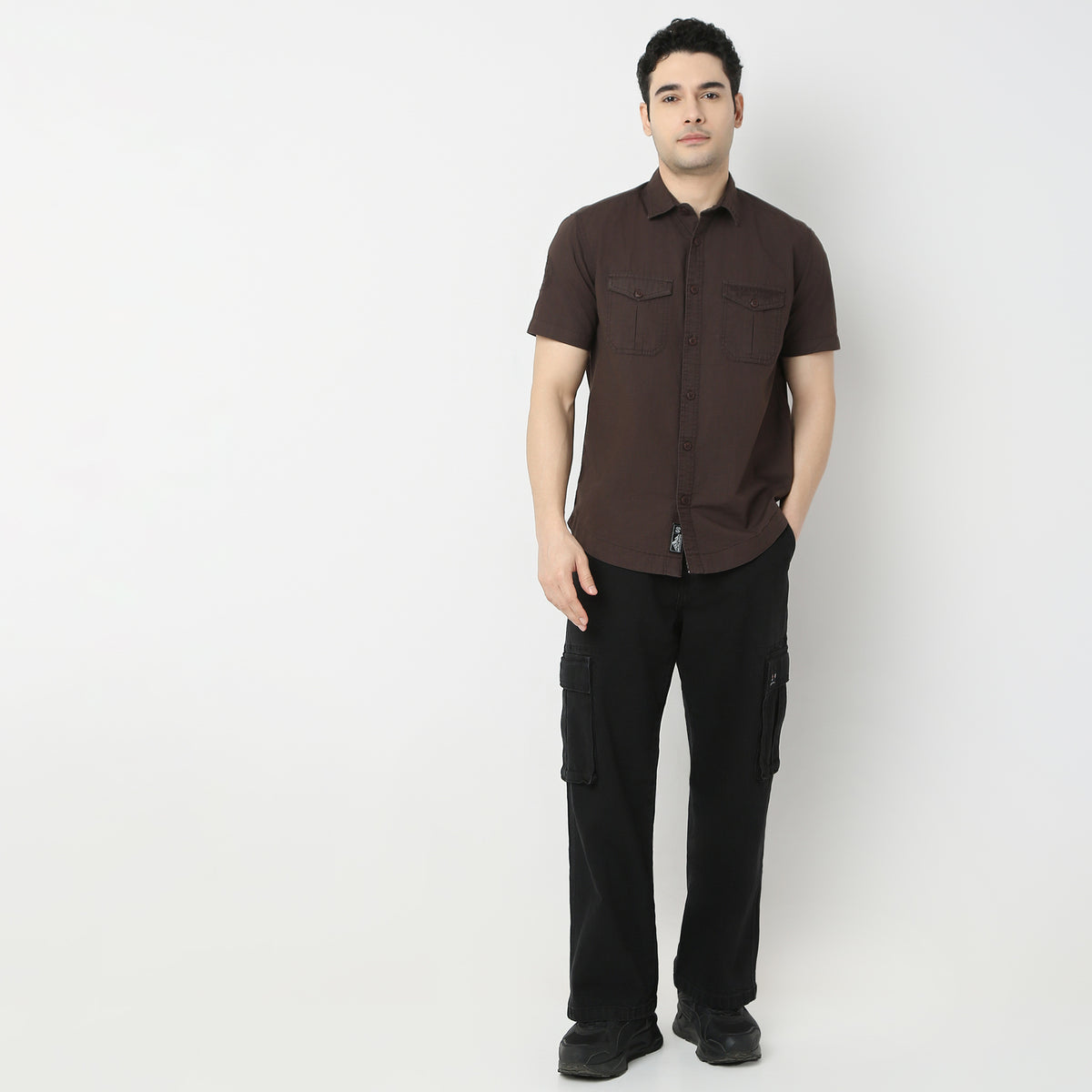 Regular Fit Solid Shirt