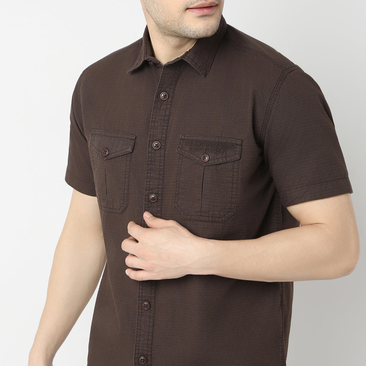 Regular Fit Solid Shirt