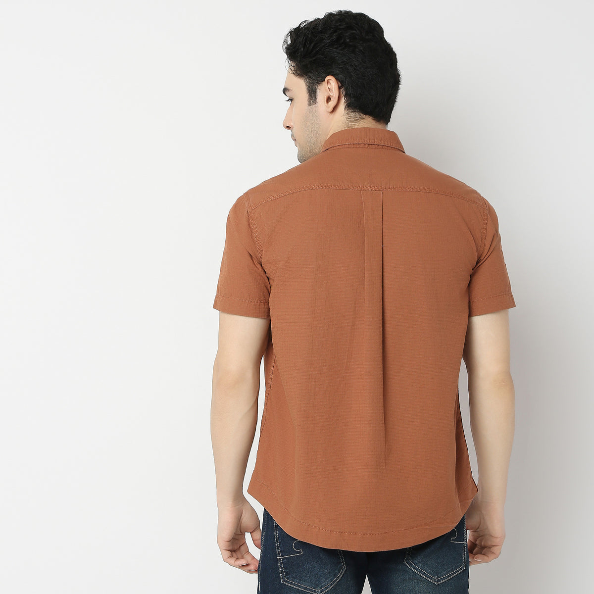 Regular Fit Solid Shirt